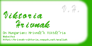 viktoria hrivnak business card